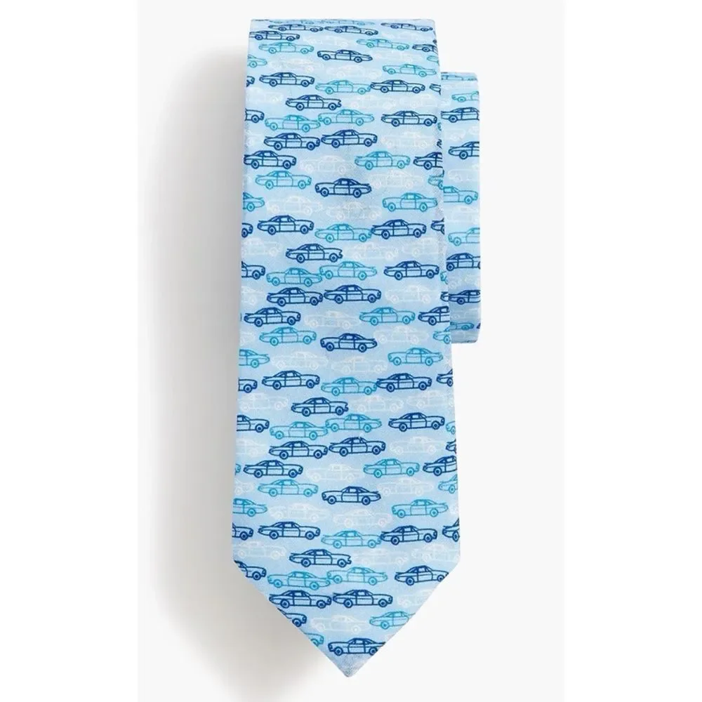 J. Crew Cotton Boys' Race Car Tie New With Tags ~ Size 52” ( length)